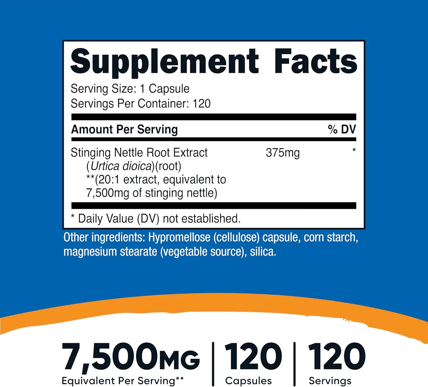 Nutricost Stinging Nettle Root Extract 7500mg Capsules